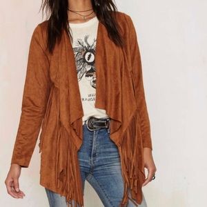 Nasty Gal Fringe Blazer